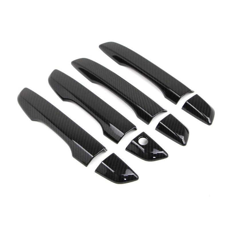 Dreamseek Door Handle Cover for 10th Gen Honda Civic 2016 2017 2018 2019 2020 2021 Sedan Hatchback Exterior Chrome Molding Trim Carbon Fiber Style (w/o Smart Keyhole) - Image 3